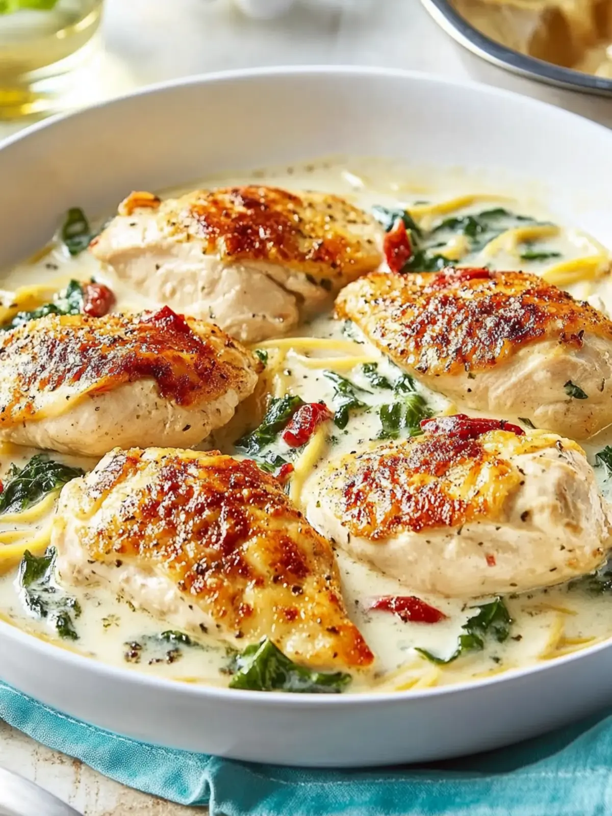 One-Skillet Chicken Florentine: Weeknight Ease, Date Night Elegance